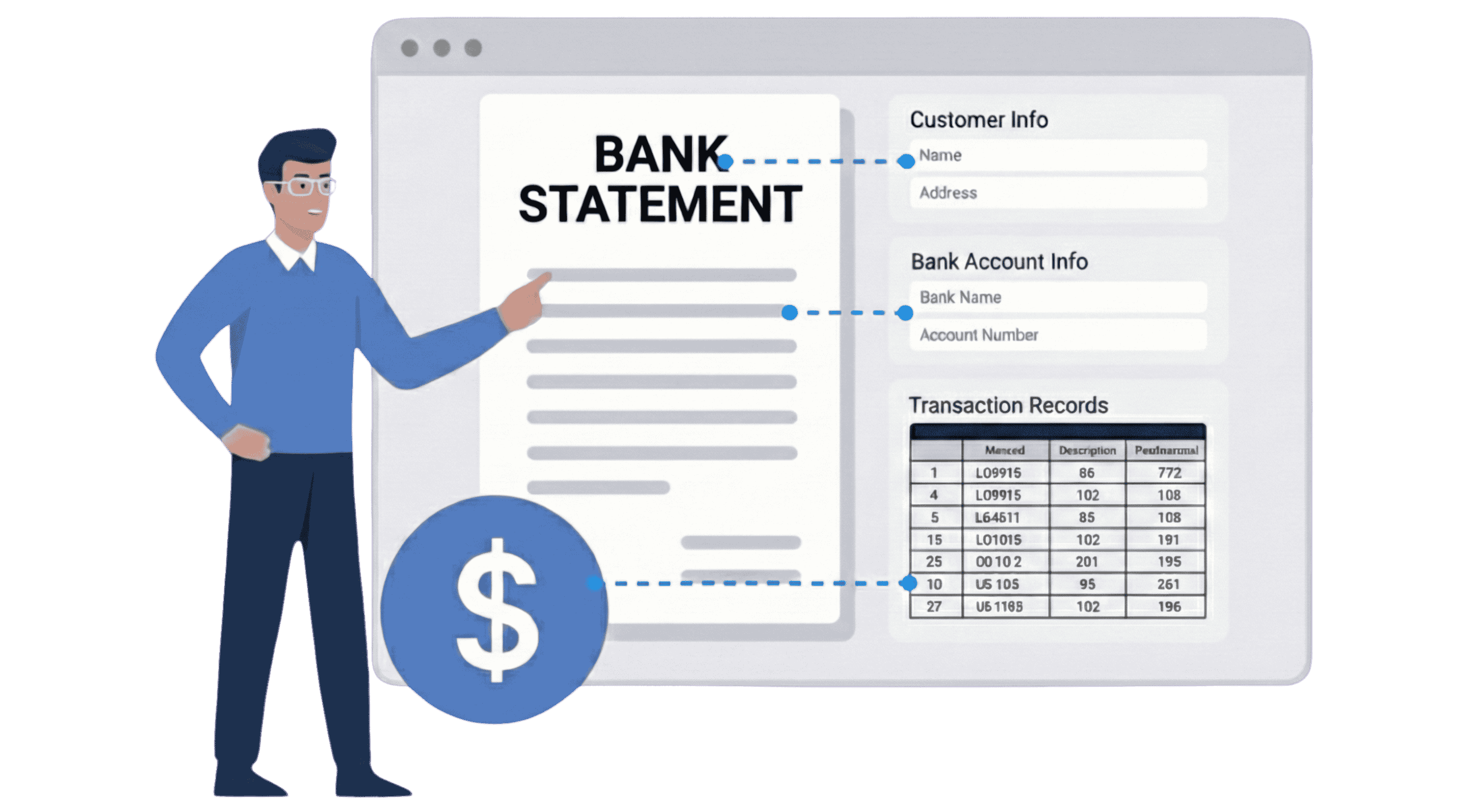 DocxNinja document extraction interface preview showing AI-powered document intelligence features